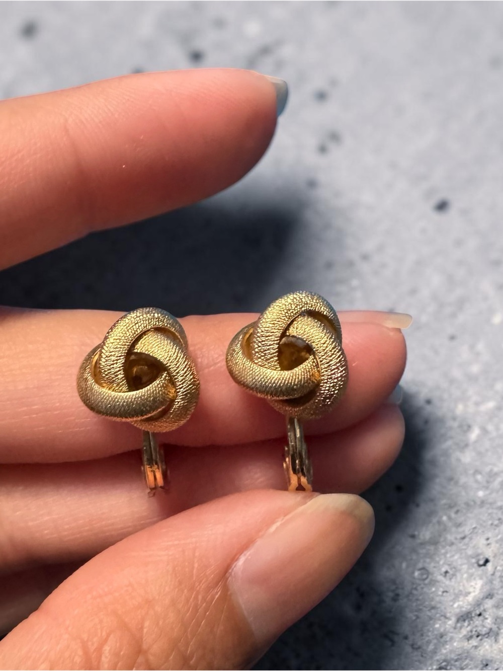 Monet Classic Gold Knot Clip-On Earrings - Women Jewelry